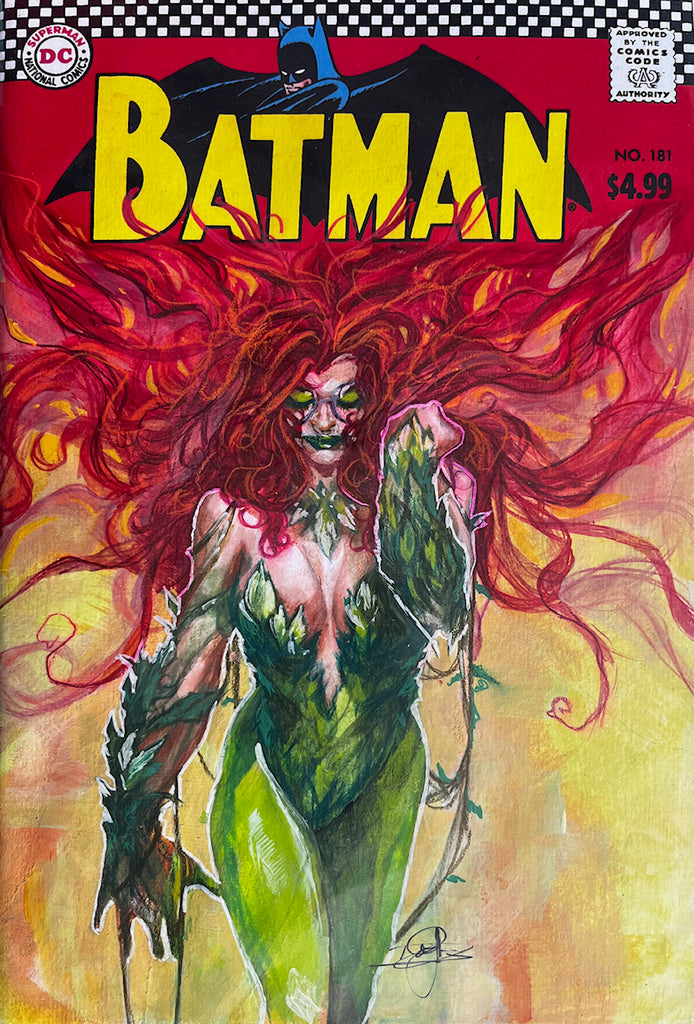 Don Aguillo Original Art Poison Ivy Blank Cover Illustration Comic Art
