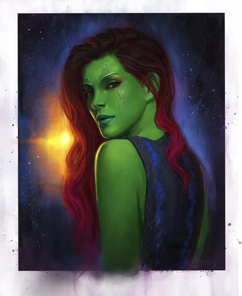 Aaron Bartling Original Art Gamora Illustration Comic Art