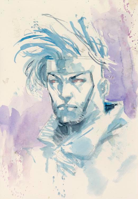 Tony Moy Original Art Gambit Illustration Comic Art