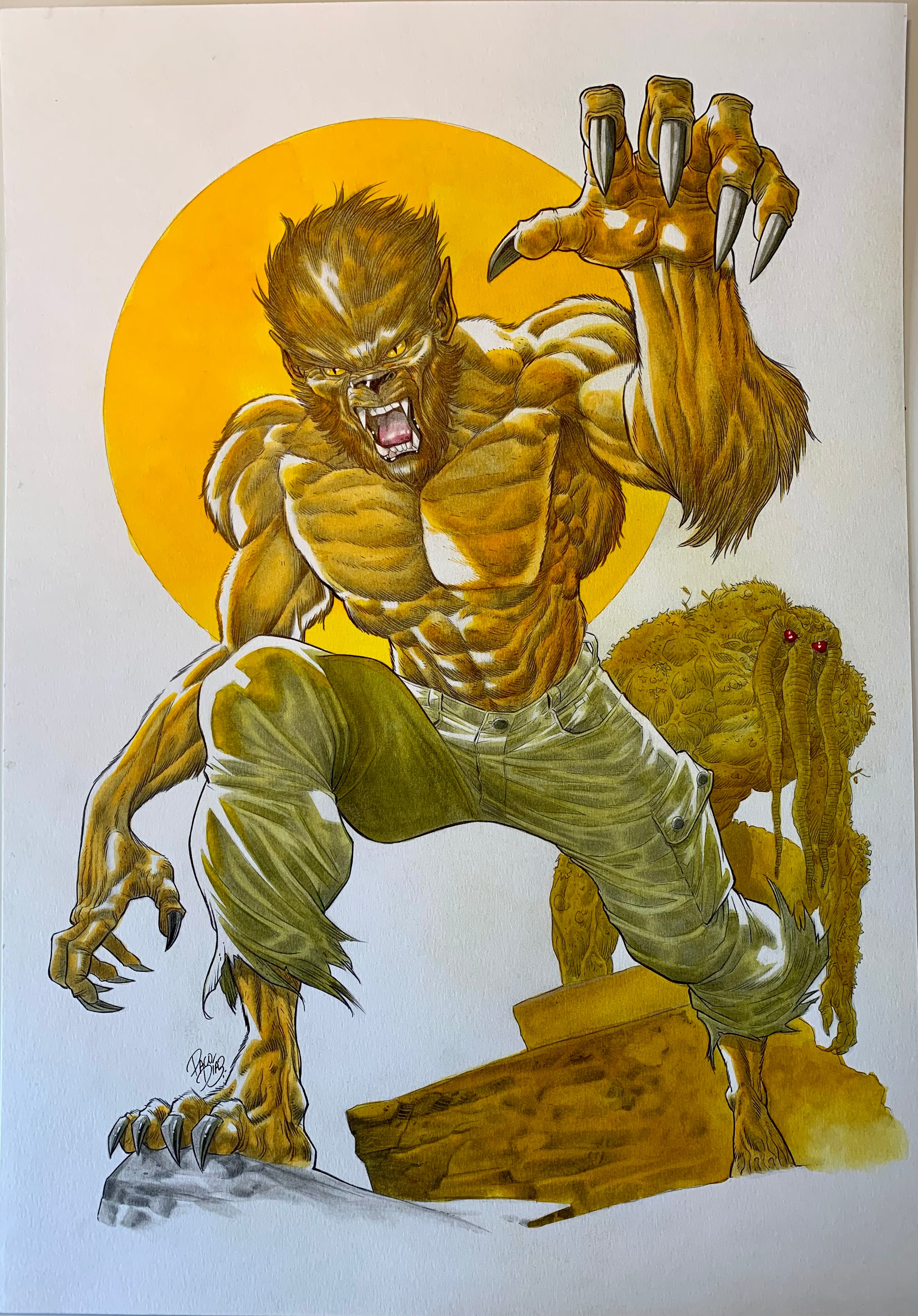 Werewolf Art Drawing How To Draw A Werewolf Really Easy Drawing