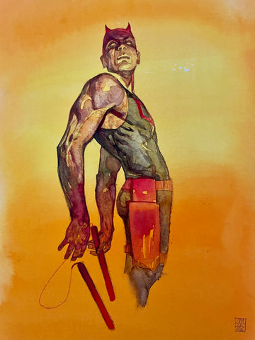Alex Maleev Original Art Daredevil Egon Schiele Homage Illustration