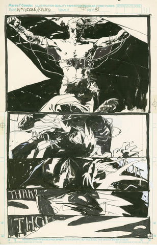 Kent Williams Original Art Wolverine: Killing (1993) Page 42