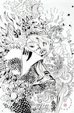 David Mack Original Art Fall of the House of Slaughter #1 Ink Published Cover