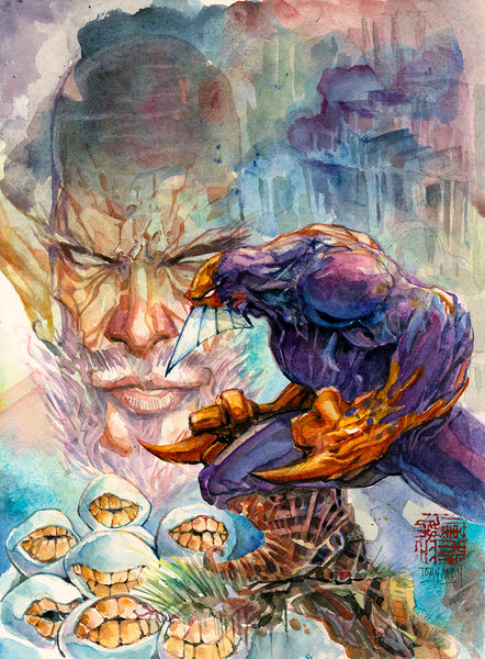 Tony Moy Original Art The Maxx Watercolour Illustration