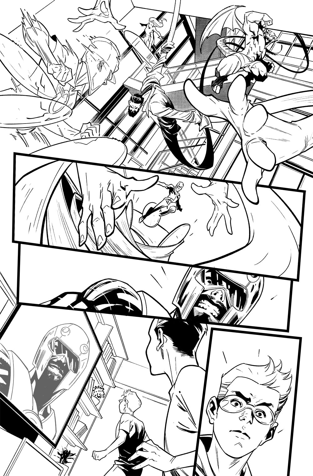 Francesco Manna Original Art Fantastic Four #38 Page 4