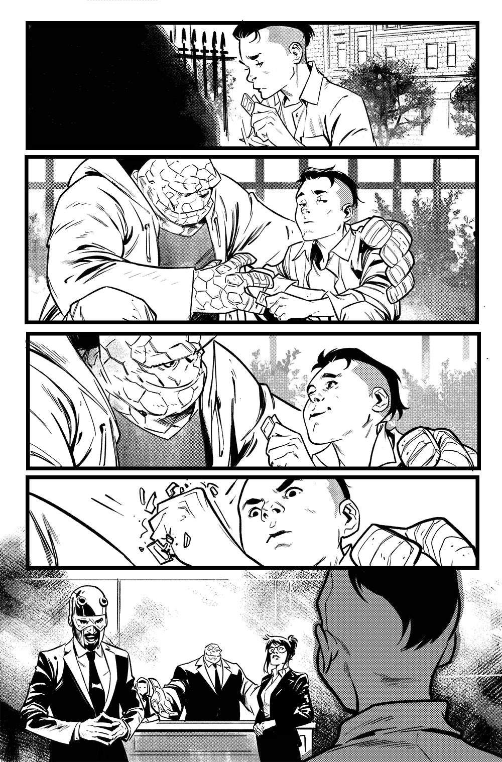 Francesco Manna Original Art Fantastic Four #39 Page 6