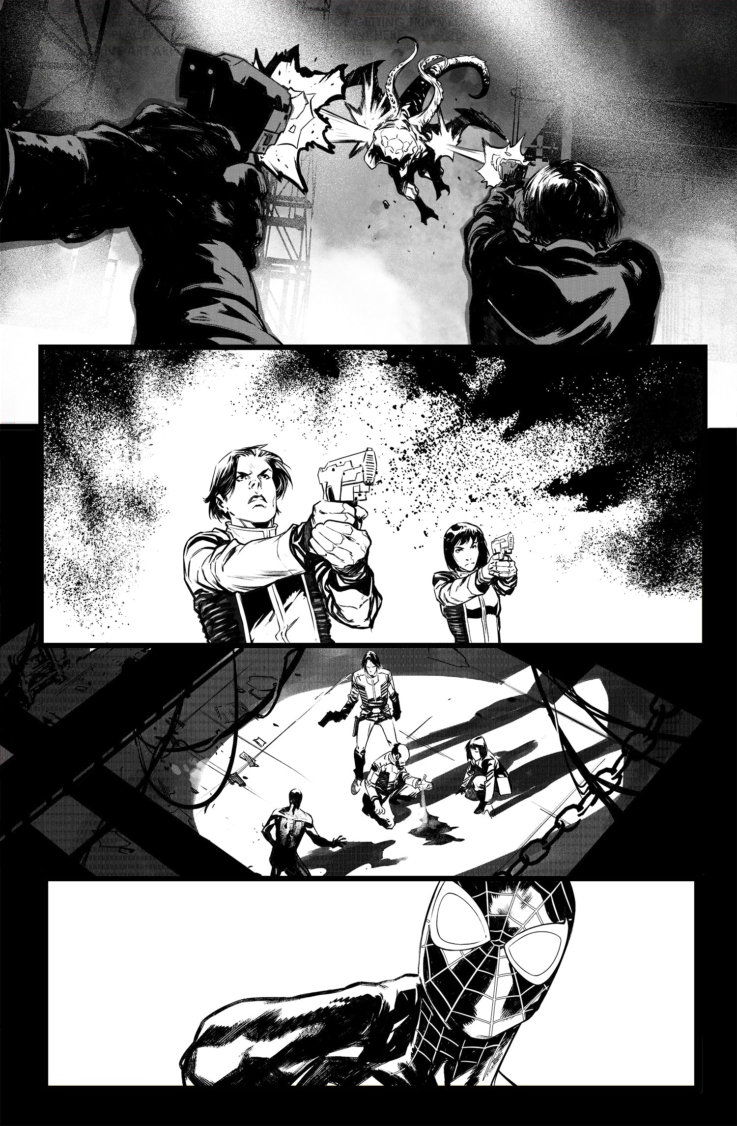 Francesco Manna Original Art Ultraman X Avengers #1 Page 11