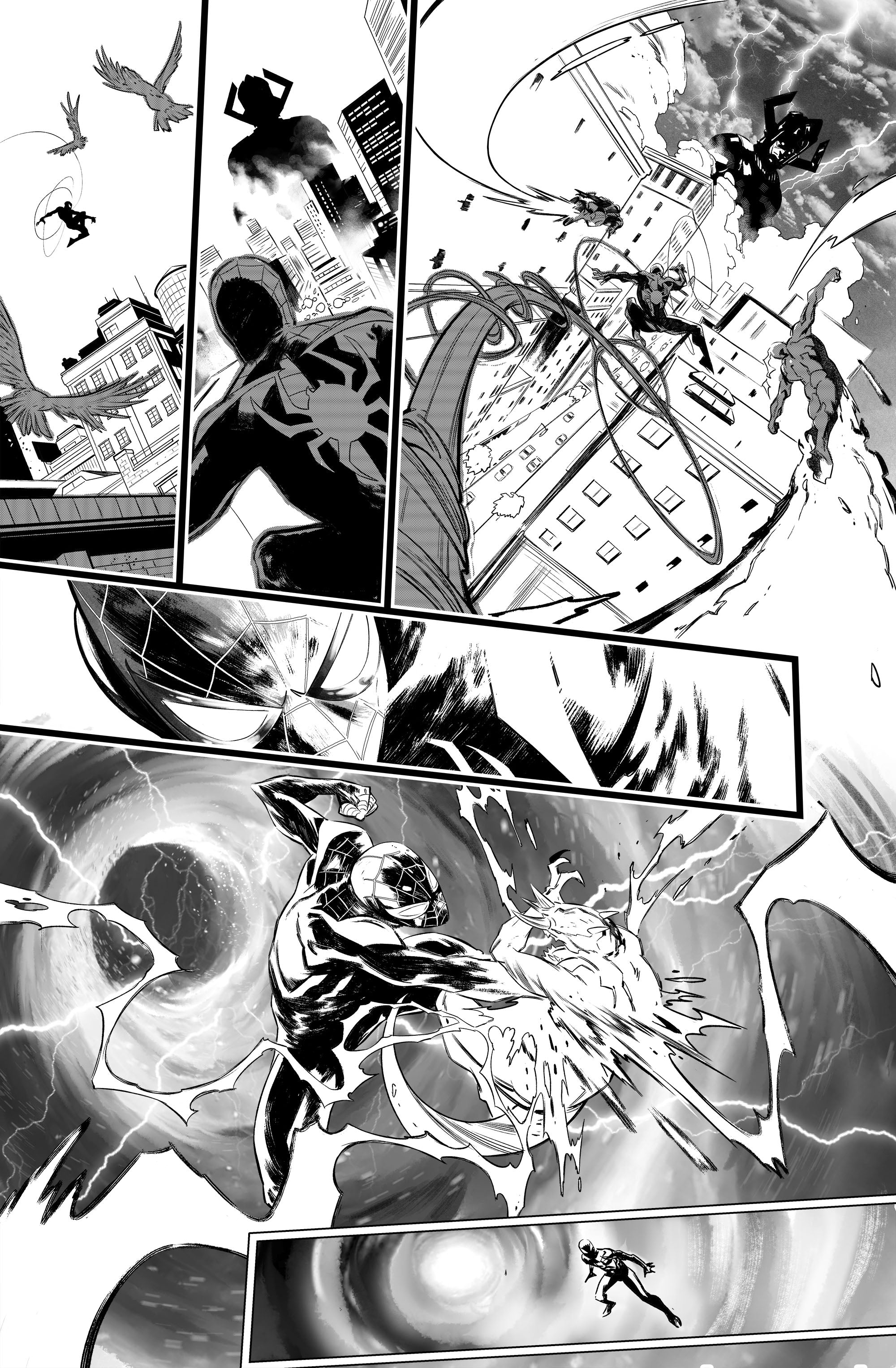 Francesco Manna Original Art Ultraman X Avengers #1 Page 12