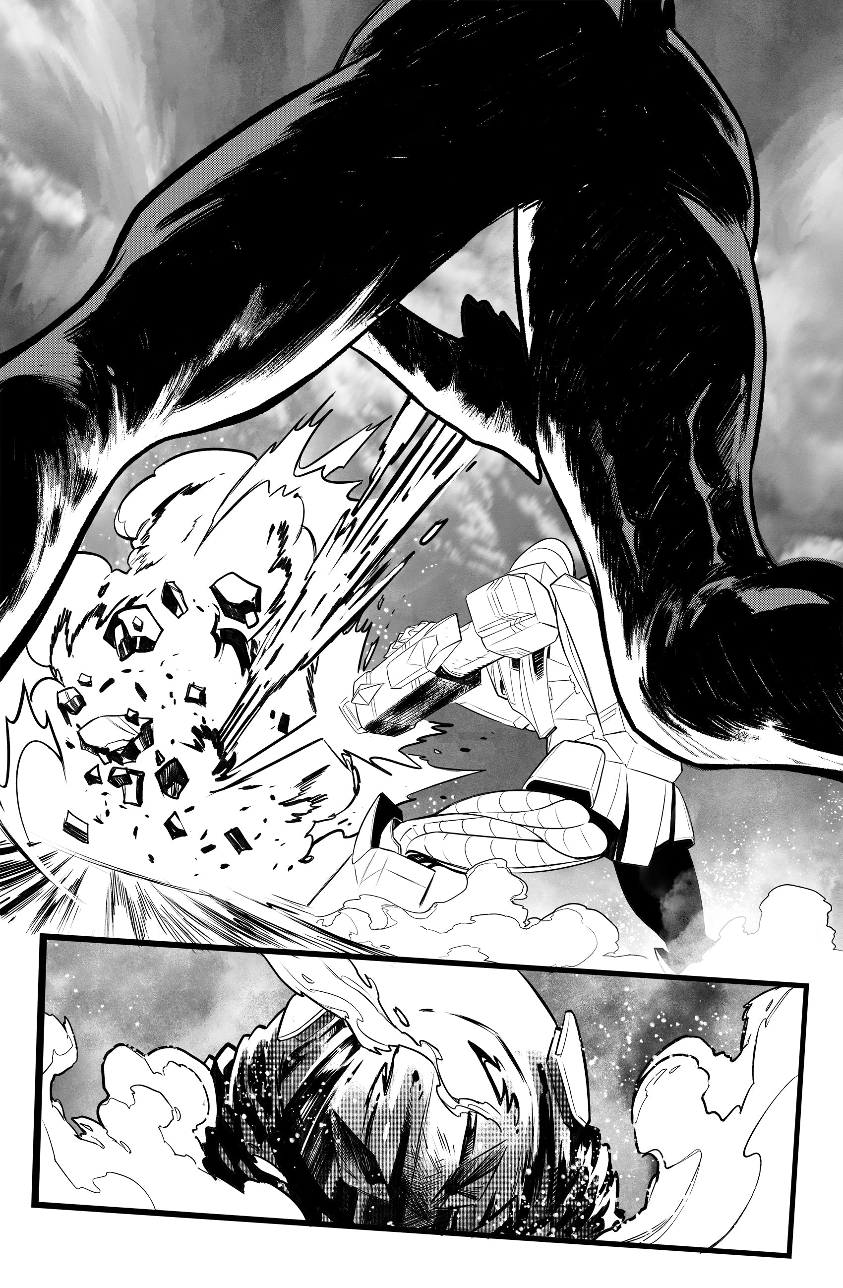 Francesco Manna Original Art Ultraman X Avengers #1 Page 24
