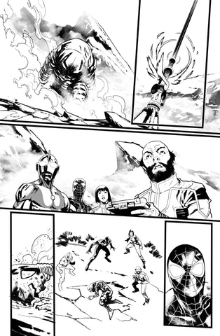 Francesco Manna Original Art Ultraman X Avengers #1 Page 25