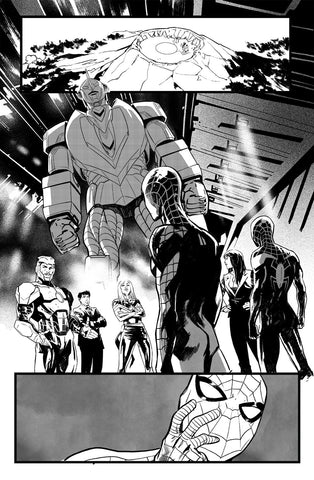 Francesco Manna Original Art Ultraman X Avengers #1 Page 27