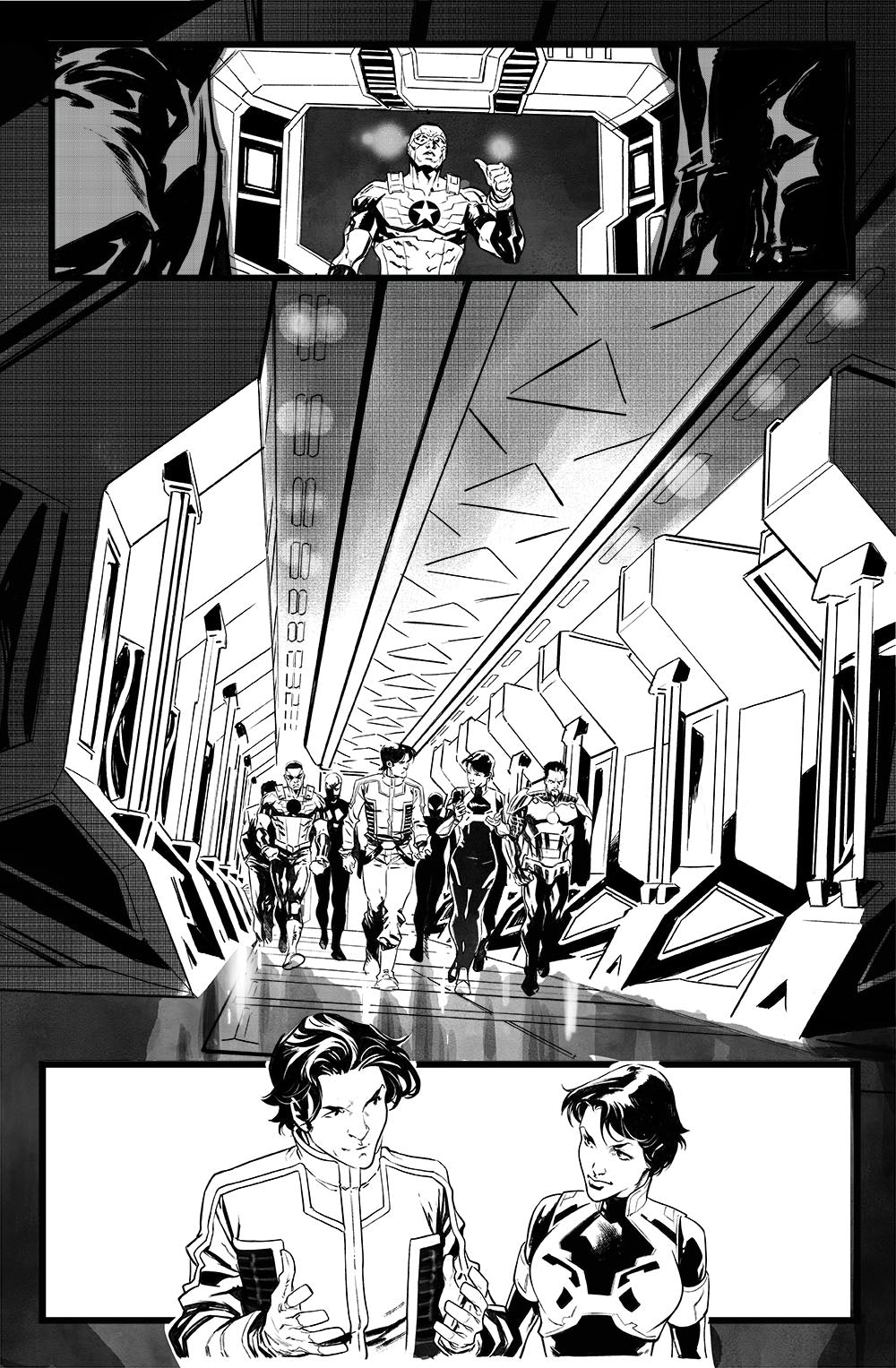 Francesco Manna Original Art Ultraman X Avengers #1 Page 28