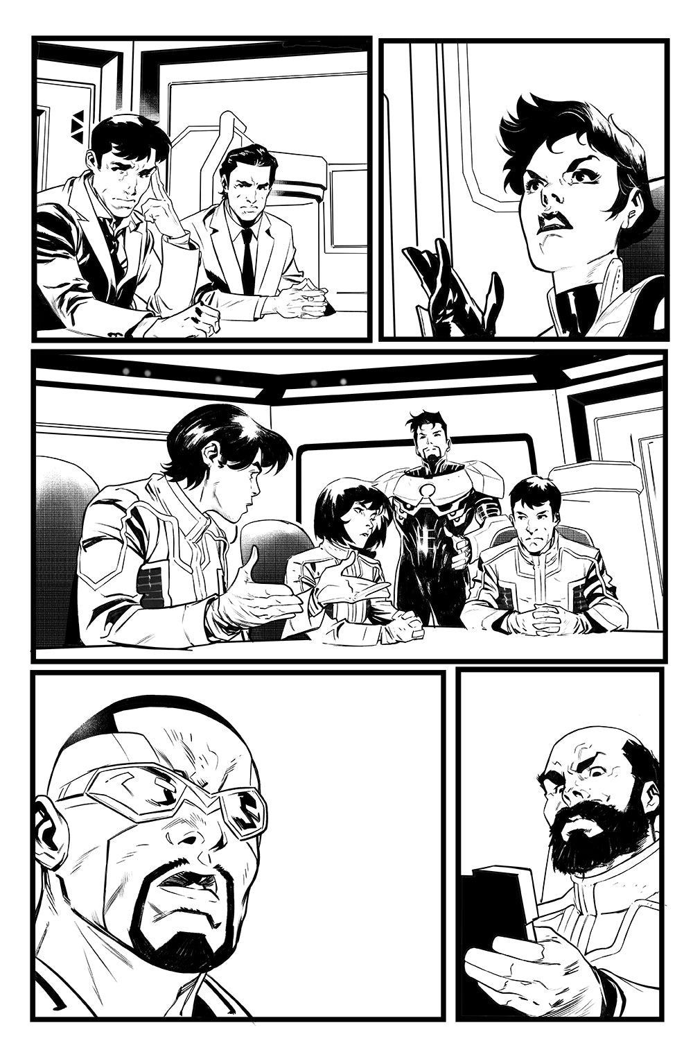 Francesco Manna Original Art Ultraman X Avengers #1 Page 31