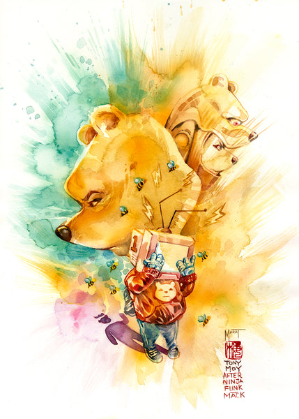 Tony Moy Original Art Do You Pooh #1 Cover
