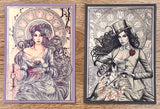 Gold + Silver Combo Edition Art Nouveau Art Book Set by Fred Ian