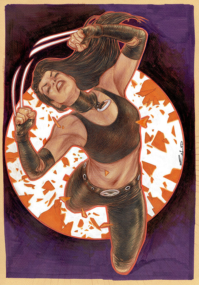 Emilio Laiso Original Art X-23 A3 Illustration Comic Art