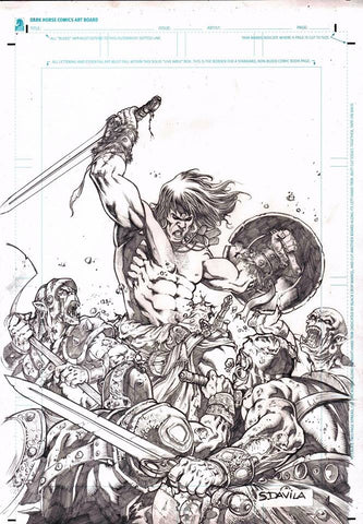 Sergio Davila Original Art Conan Special Edition Cover