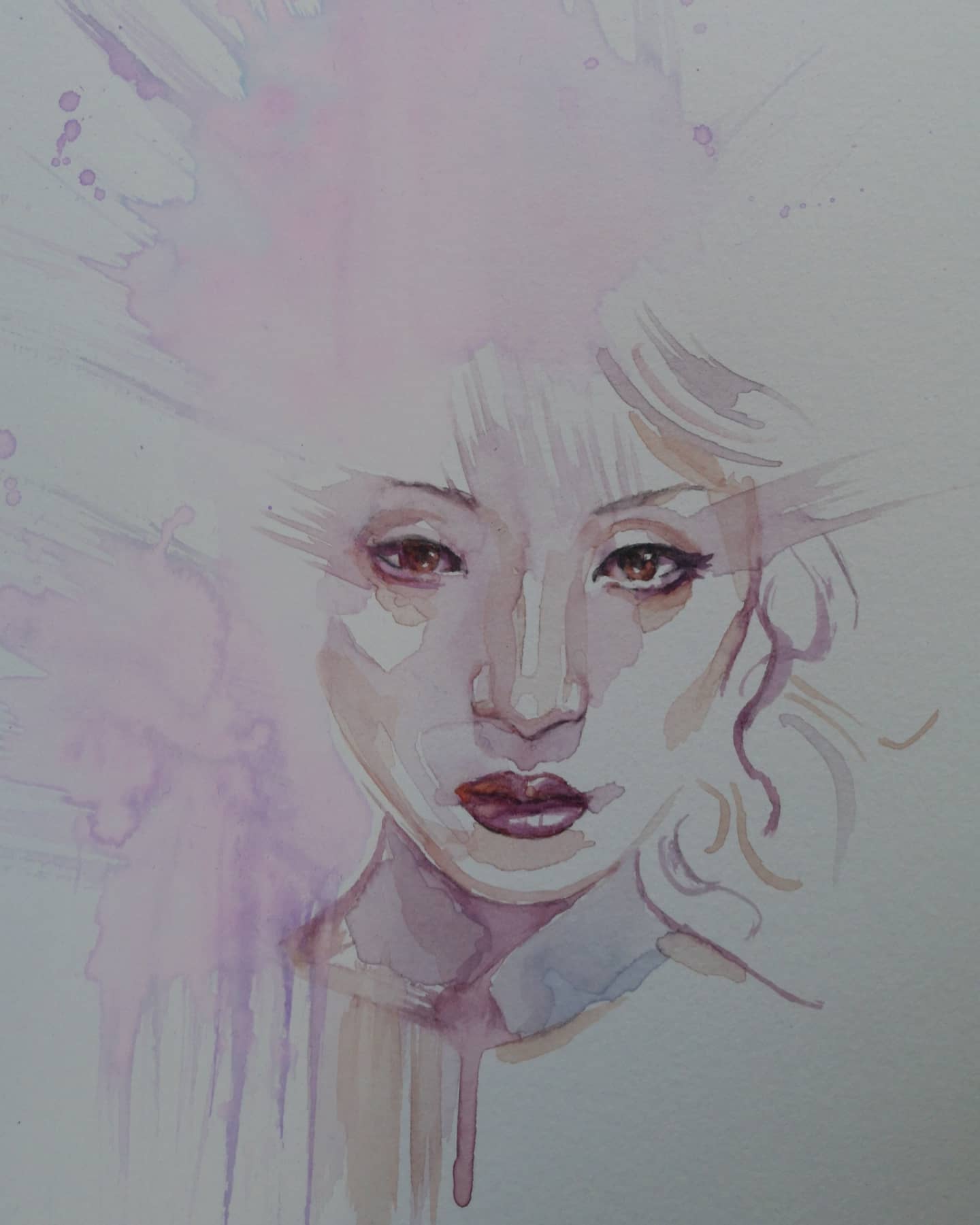 David Mack Original Art Demon Days: Mariko #1 Cover (Includes 3 Pieces- see images)