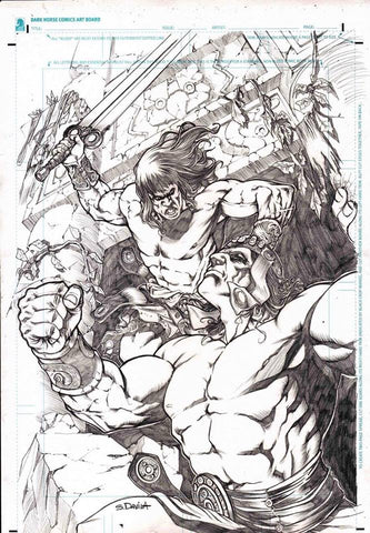 Sergio Davila Original Art Conan Slayer #10 Cover