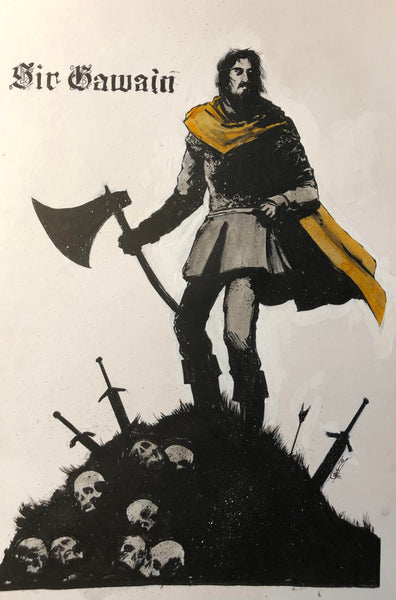 Chris Shehan Original Art The Green Knight Illustration