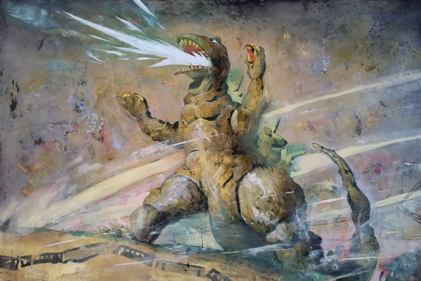 Kent Williams Original Art Godzilla 1954 Film Mondo Poster Art
