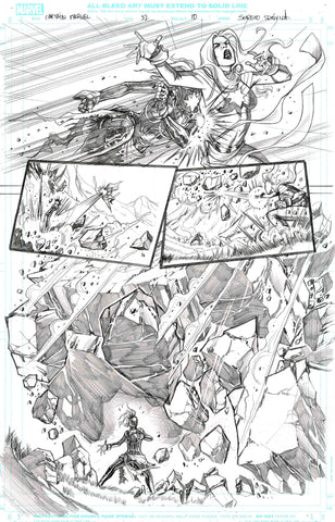 Sergio Davila Original Art Captain Marvel #32 Page 10