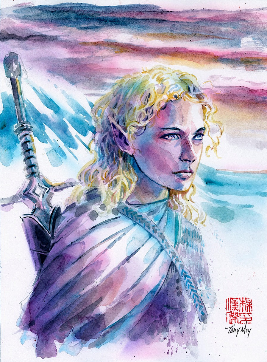 Tony Moy Original Art Galadriel Illustration