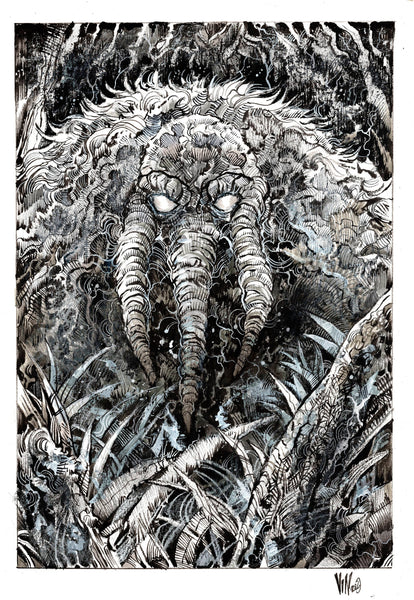 Vincenzo Riccardi Original Art Man-Thing Illustration