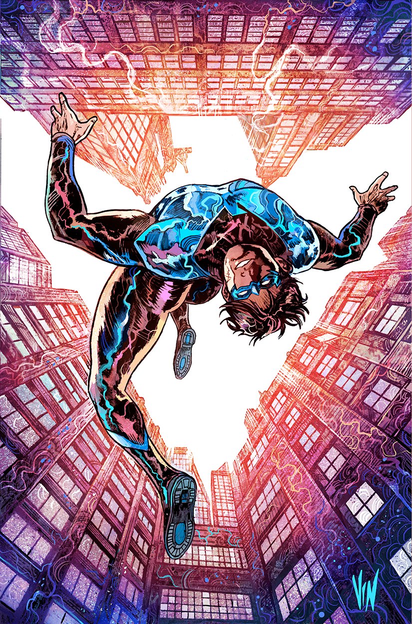 Vincenzo Riccardi Original Art Nightwing Illustration