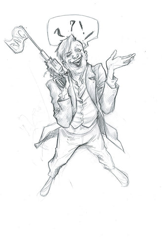 Emilio Laiso Original Art Joker A3 Sketch