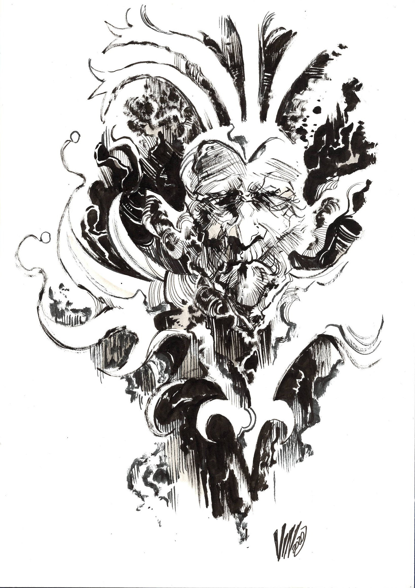 Vincenzo Riccardi Original Art Goblin King Illustration