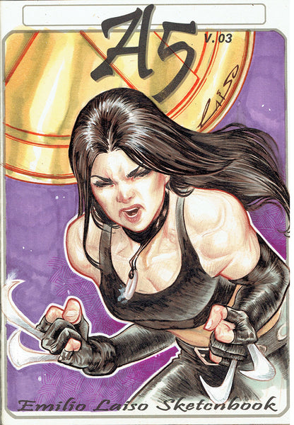 Emilio Laiso Original Art X-23 1 A5 Sketchbook Blank Cover Art