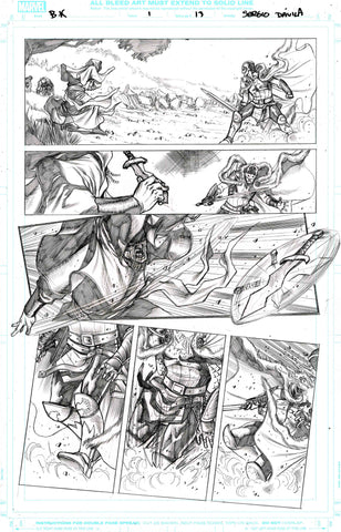 Sergio Davila Original Art Black Knight #1 Page 13