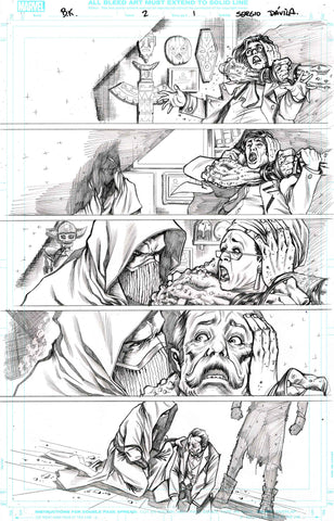 Sergio Davila Original Art Black Knight #2 Page 1