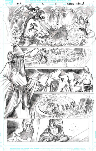 Sergio Davila Original Art Black Knight #2 Page 11