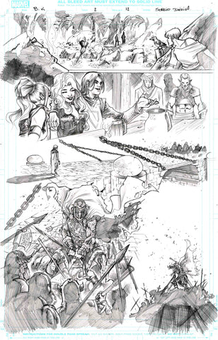Sergio Davila Original Art Black Knight #2 Page 12
