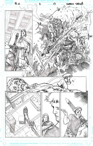 Sergio Davila Original Art Black Knight #2 Page 13