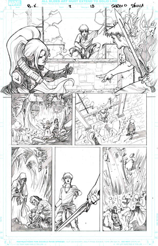 Sergio Davila Original Art Black Knight #2 Page 18