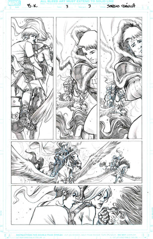 Sergio Davila Original Art Black Knight #3 Page 3