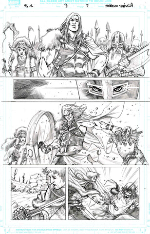 Sergio Davila Original Art Black Knight #3 Page 9