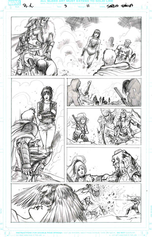 Sergio Davila Original Art Black Knight #3 Page 11