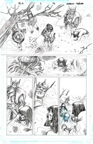 Sergio Davila Original Art Black Knight #3 Page 14