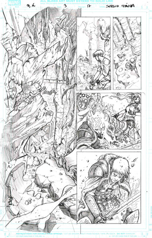 Sergio Davila Original Art Black Knight #3 Page 17