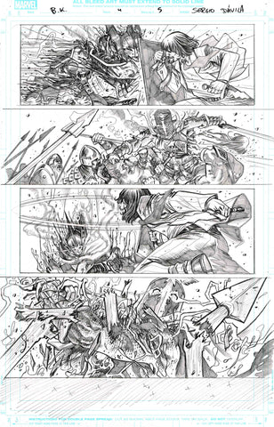Sergio Davila Original Art Black Knight #4 Page 5