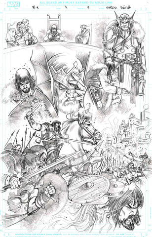 Sergio Davila Original Art Black Knight #4 Page 9