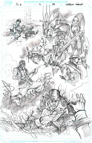 Sergio Davila Original Art Black Knight #4 Page 14