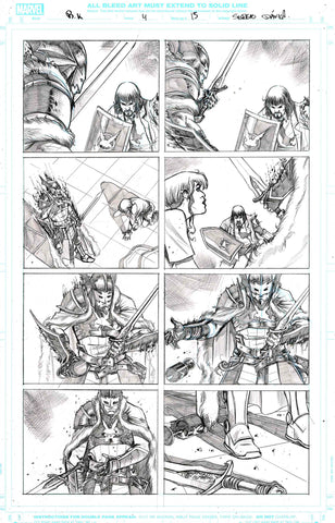 Sergio Davila Original Art Black Knight #4 Page 15