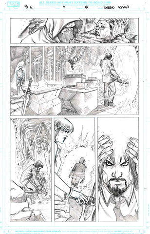 Sergio Davila Original Art Black Knight #4 Page 18