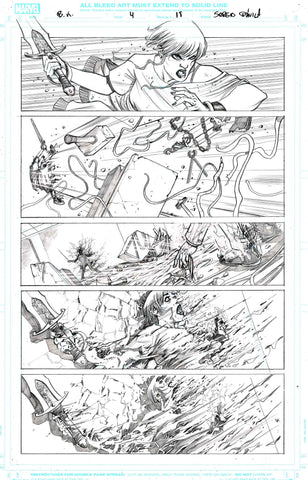 Sergio Davila Original Art Black Knight #4 Page 19