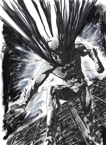 Seth Adams Original Art Batman Illustration